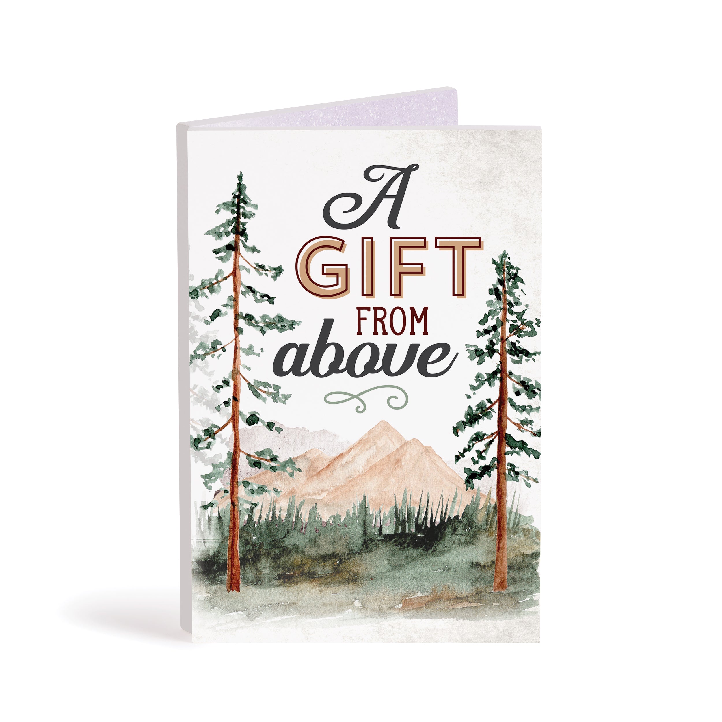 **A Gift From Above Wooden Keepsake Card