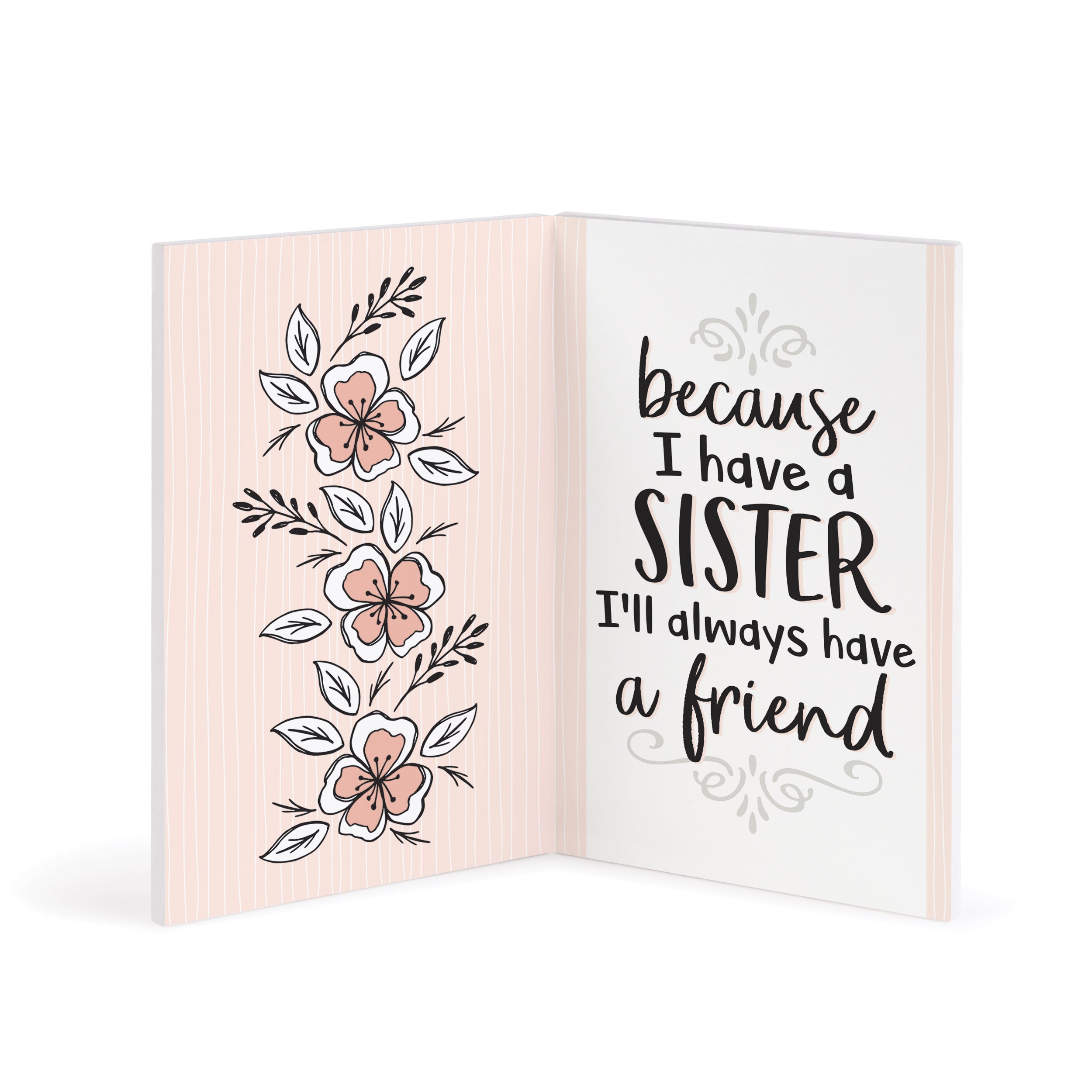 A Sister's Love Wooden Keepsake Card