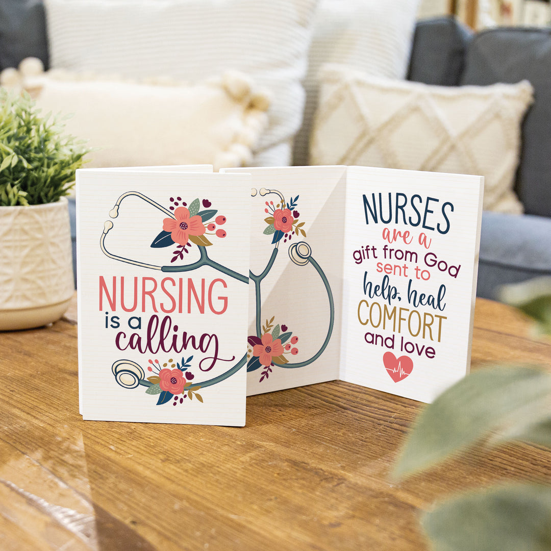 Nursing Is A Calling Wooden Keepsake Card