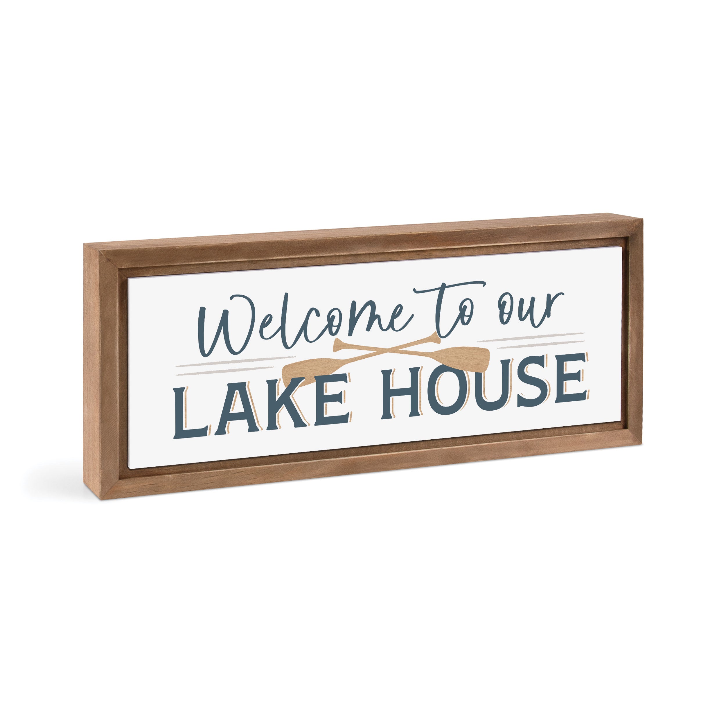 Welcome to Our Lake House Framed Art