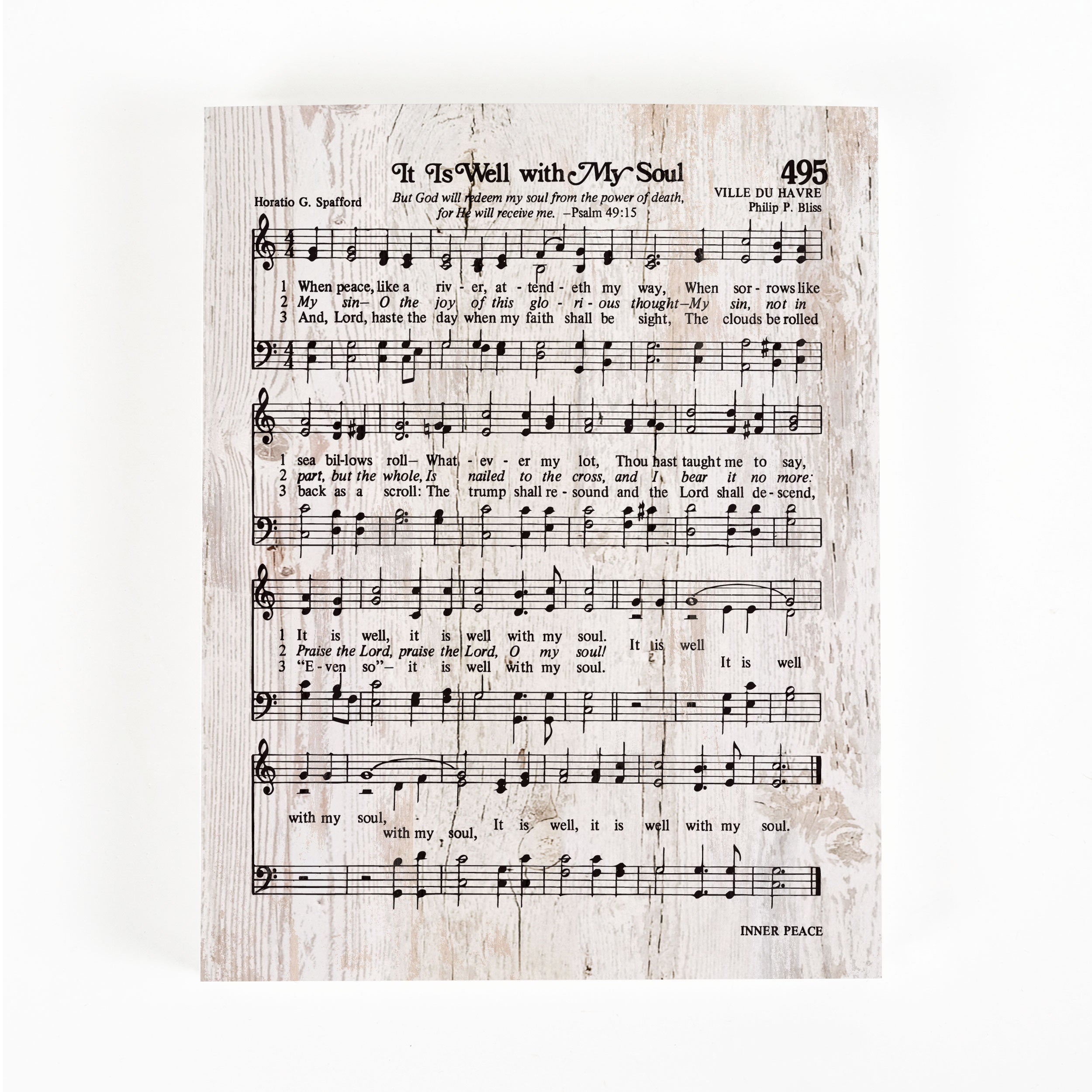 It Is Well With My Soul Hymn Decorative Sign