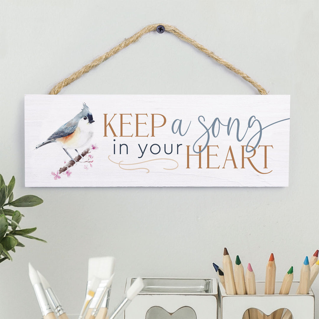 Keep A Song In Your Heart String Sign