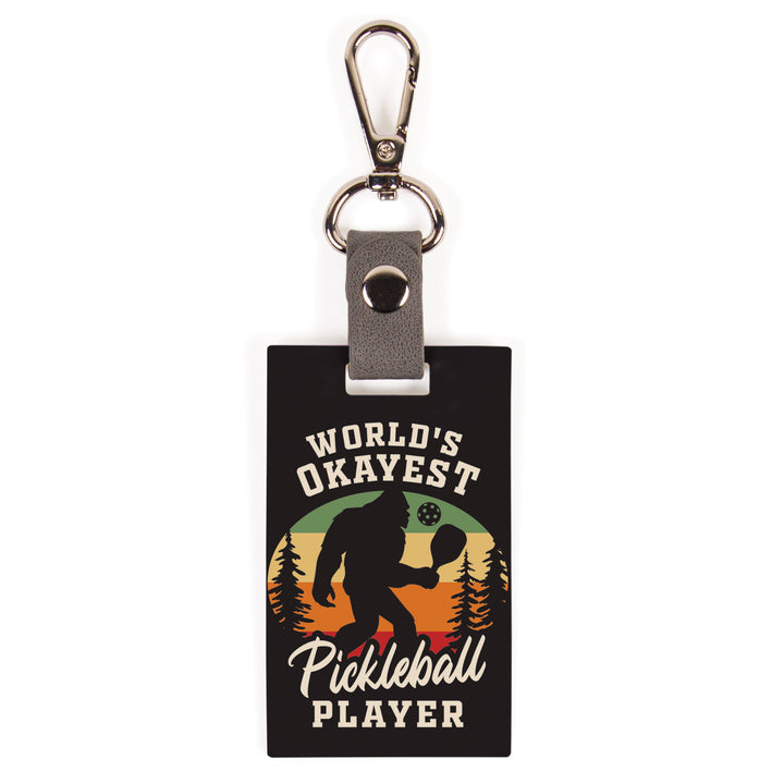 World's Okayest Pickleball Player Key Chain