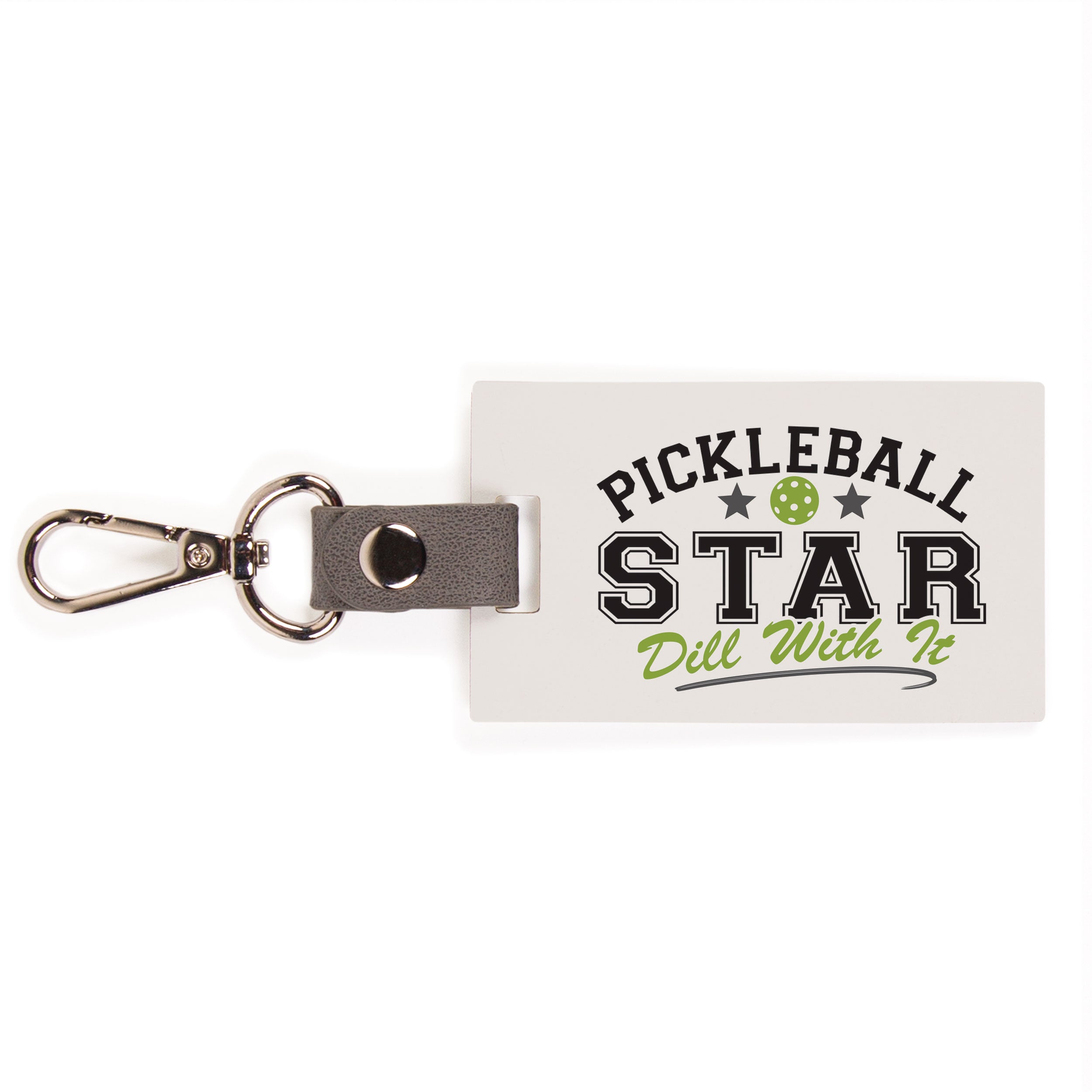 Pickleball Star Dill With It Key Chain