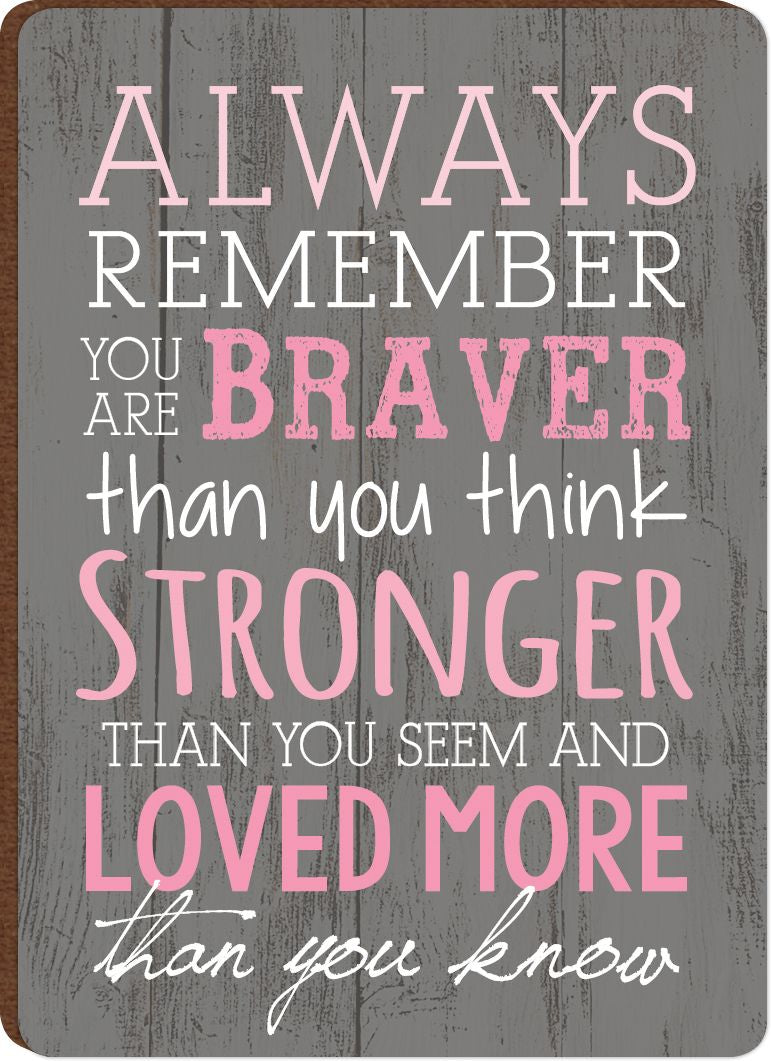 Always Remember You Are Braver Than You Think Magnet