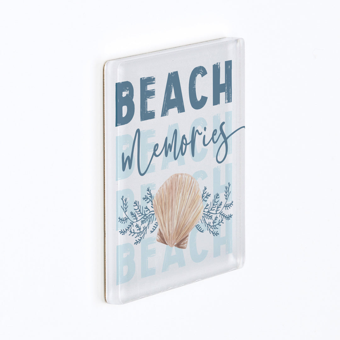 Beach Memories Acrylic Square Magnet