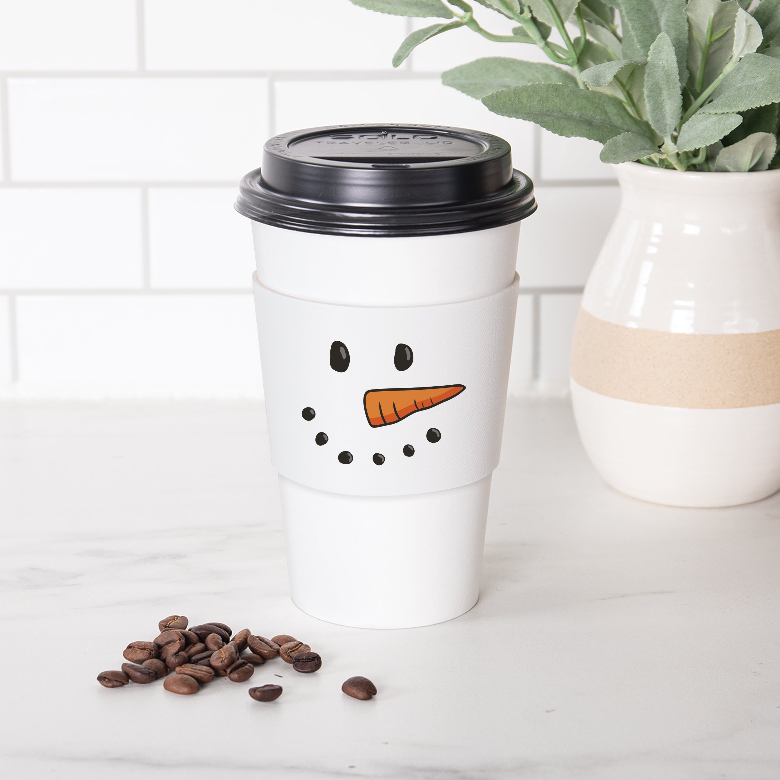Snowman Pattern Mug Hug