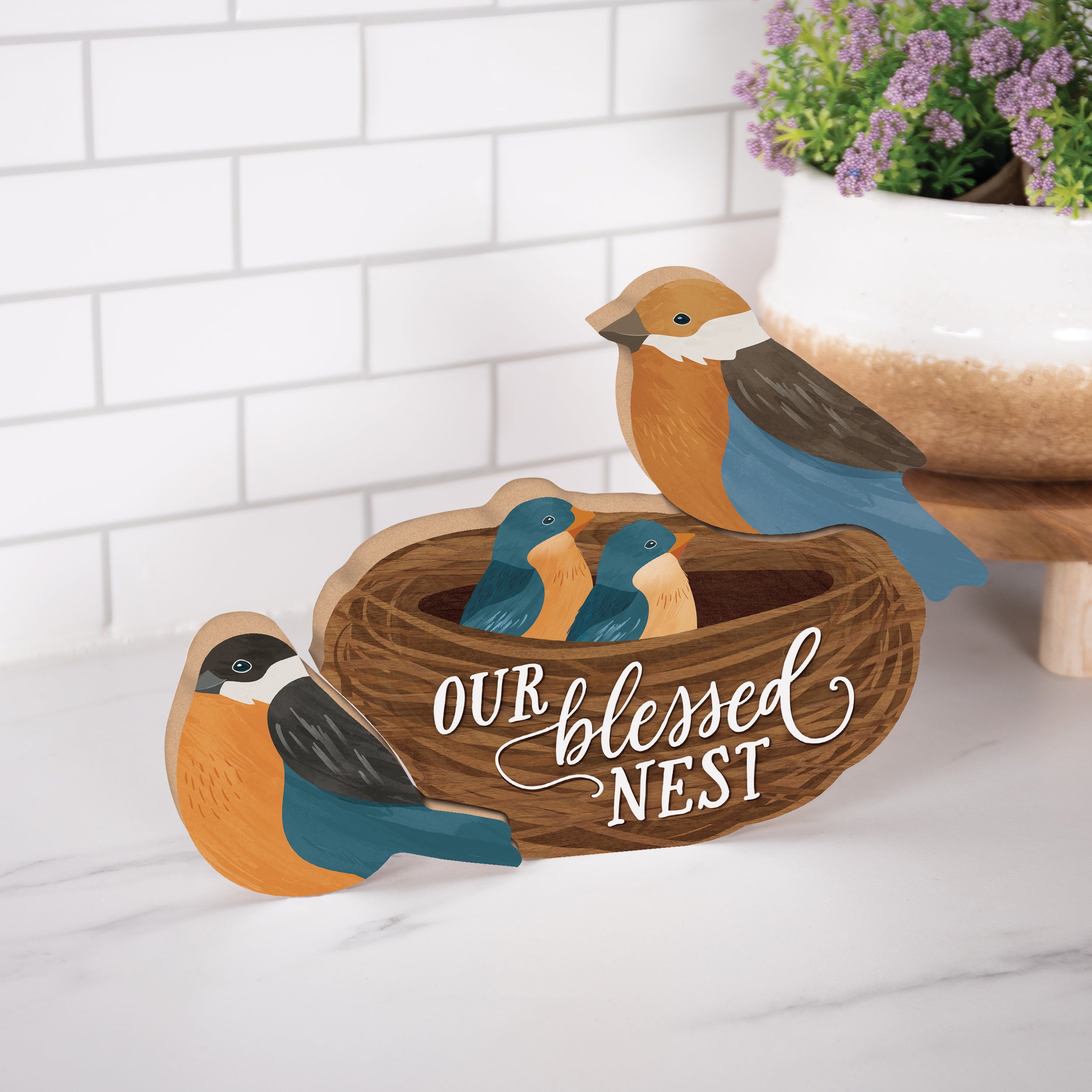 Our Blessed Nest Nested Shape Décor