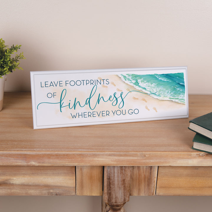 Leave Footprints of Kindness Wherever You Go Ornate Tabletop Décor