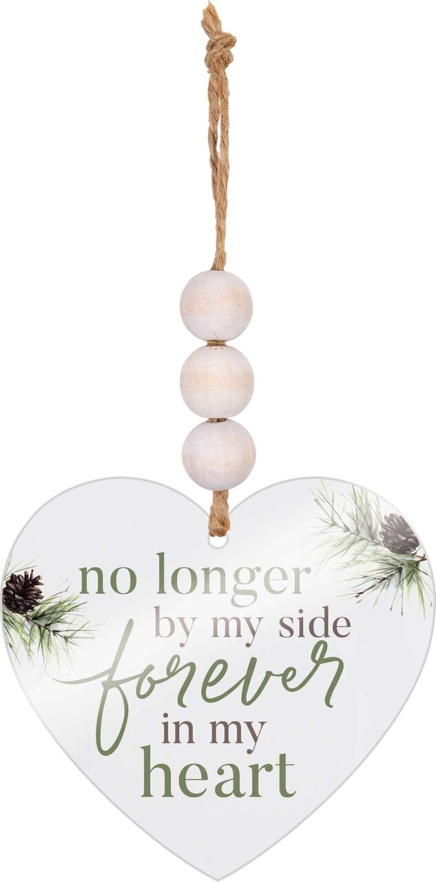No Longer By My Side Forever In My Heart Acrylic String Sign