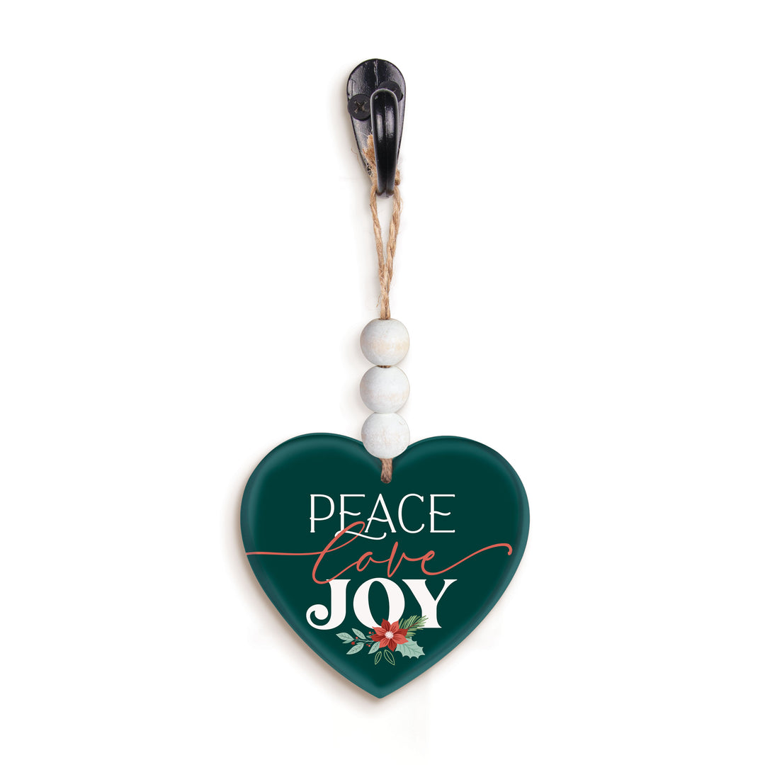 Peace Love Joy Acrylic Ornament