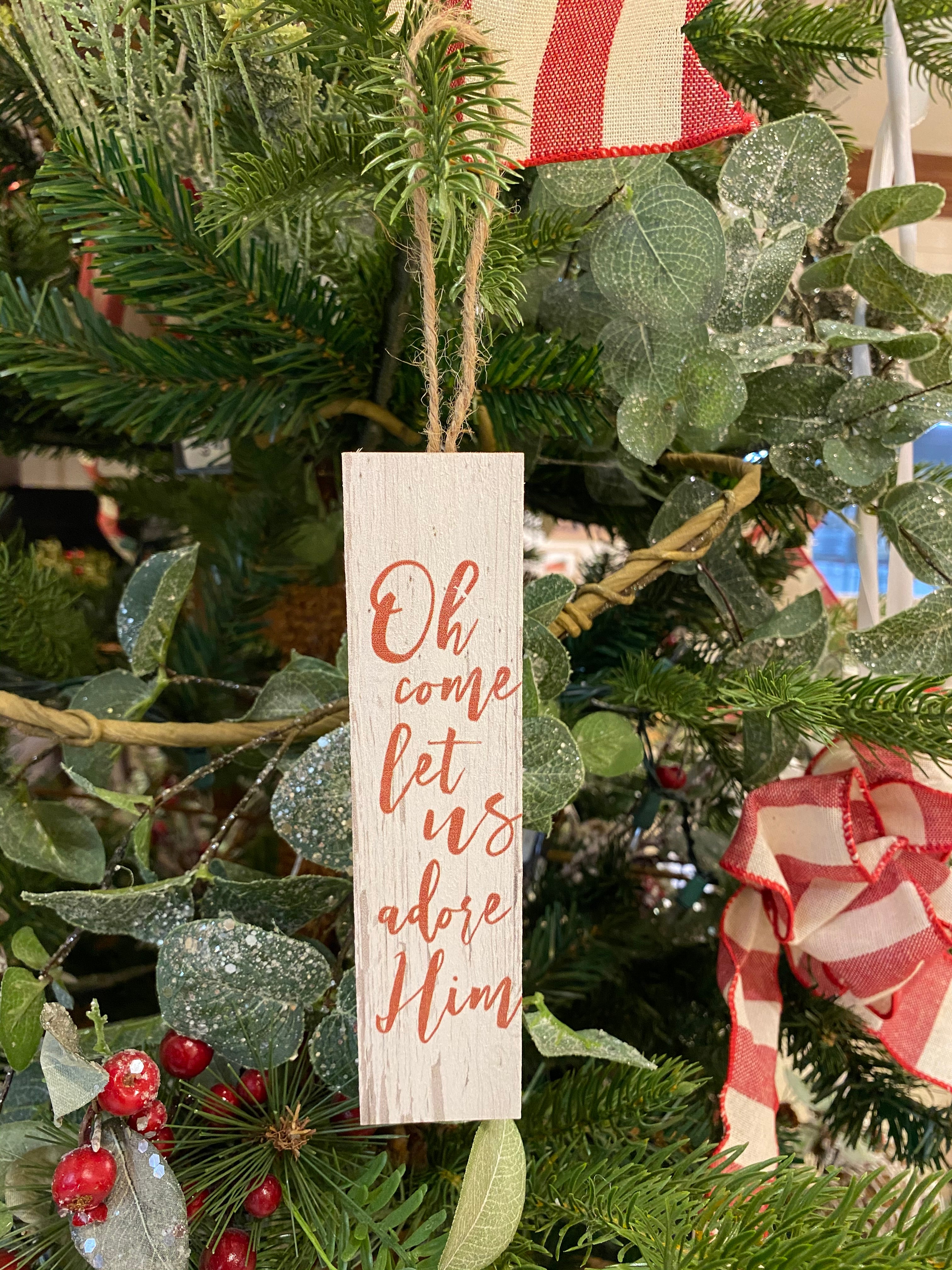 Oh Come Let Us Adore Him Ornament (6 Pack)