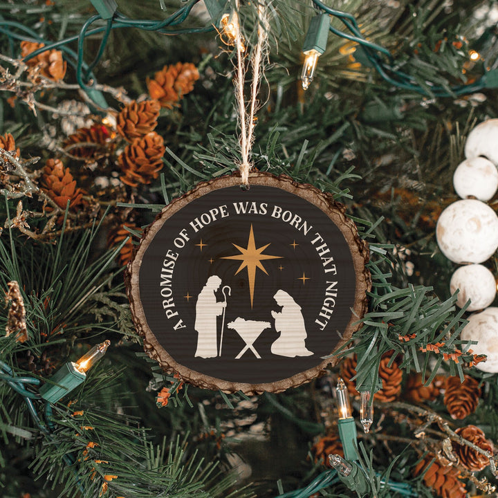 A Promise Of Hope Was Born That Night Barky Ornament