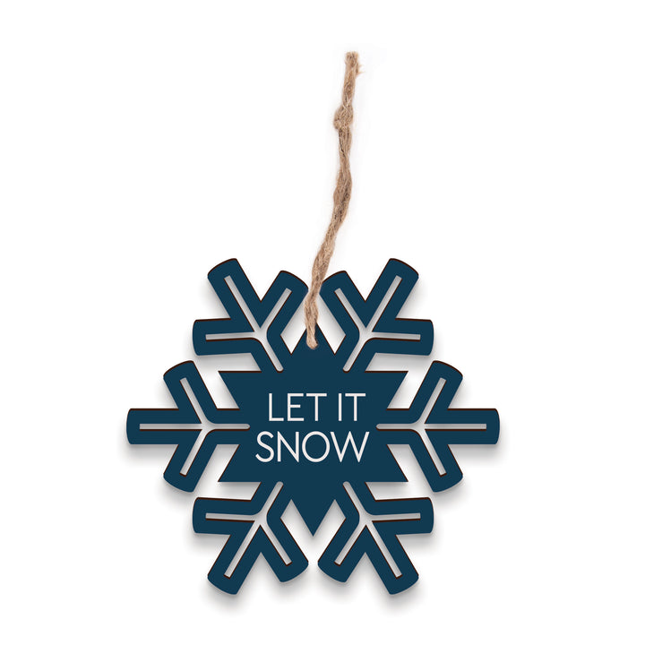 Let It Snow Cut-Out Ornament