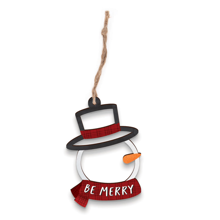Be Merry Cut-Out Ornament