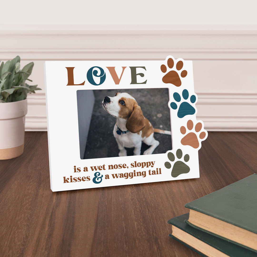 Love Is A Wet Nose, Sloppy Kisses And A Wagging Tail Photo Frame