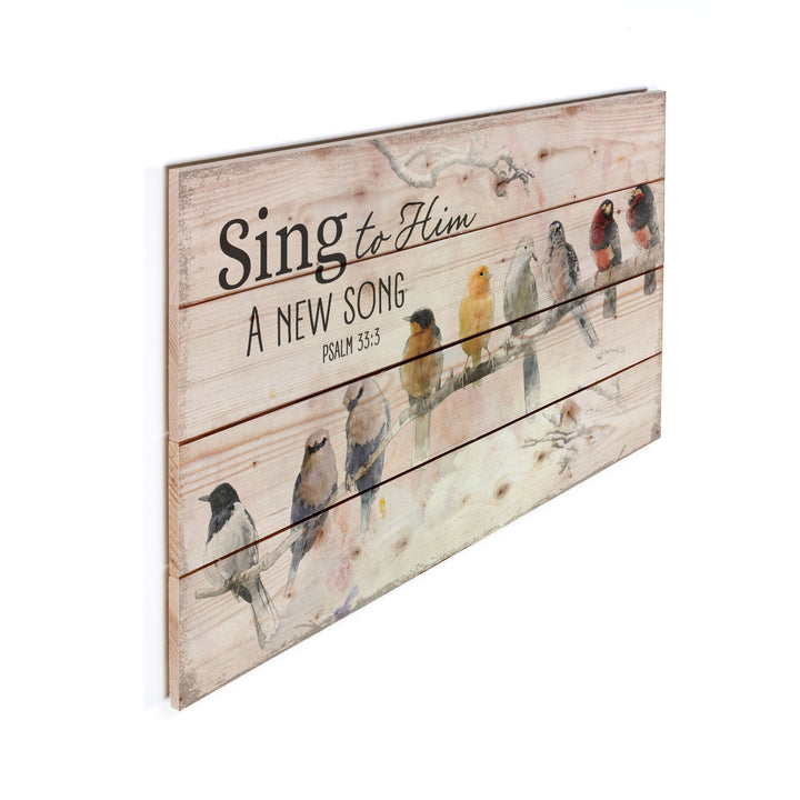 Sing To Him Psalm 33:3 Pallet Décor
