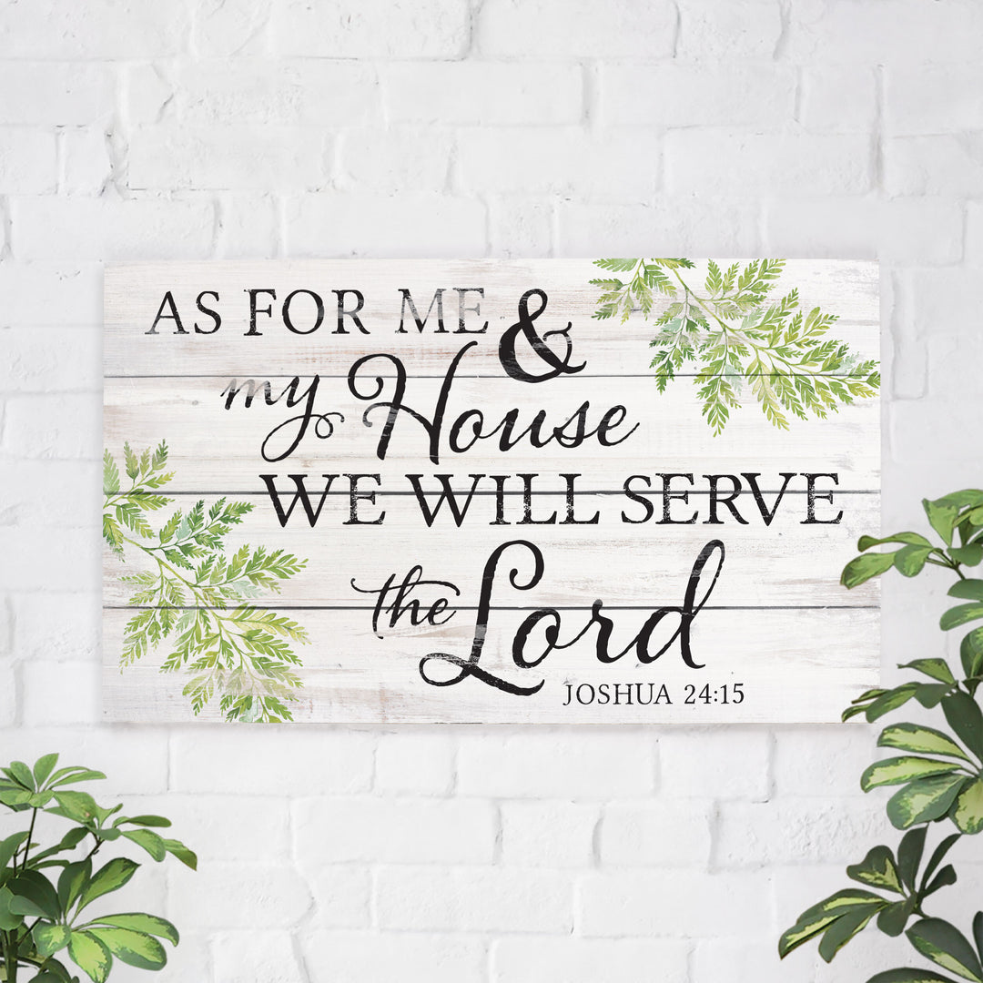 As For Me & My House We Will Serve The Lord Pallet Décor