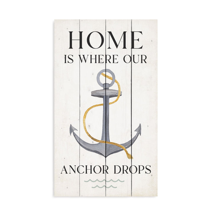 Home Is Where Our Anchor Drops Pallet Décor