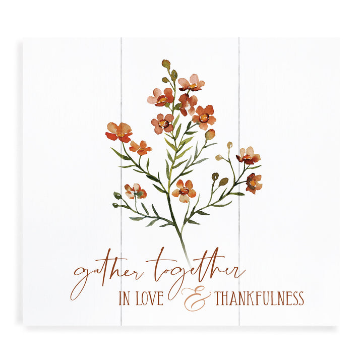Gather Together In Love & Thankfulness Pallet Décor