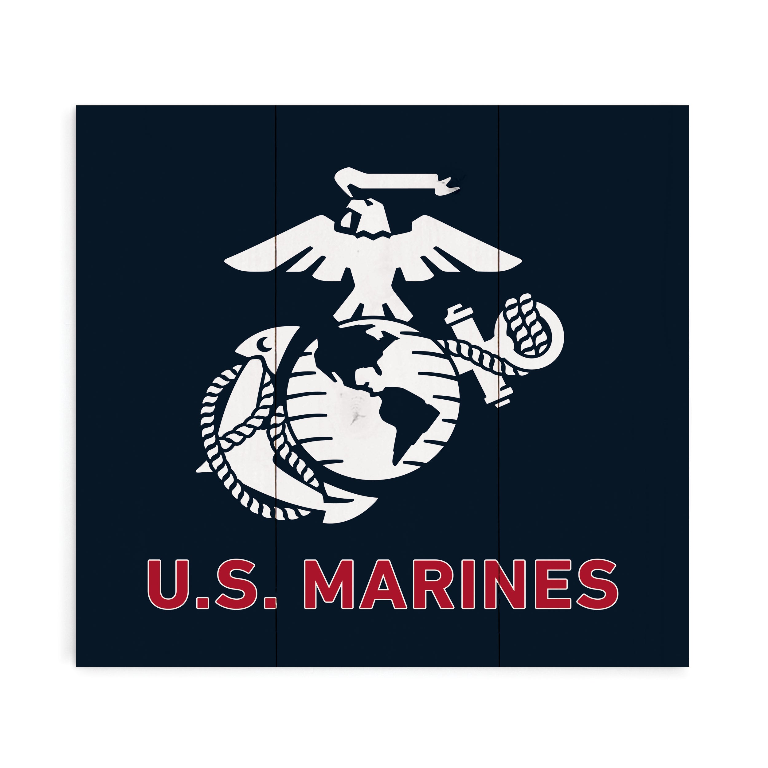 USMC Logo Pallet Décor