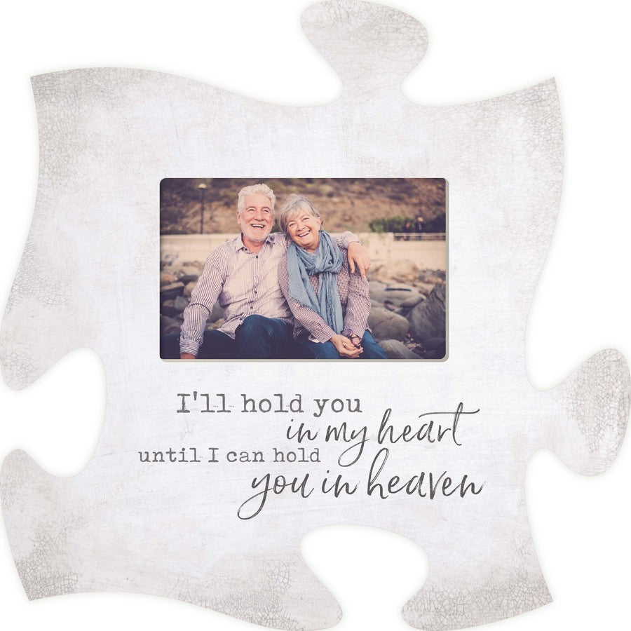 I'll Hold You In My Heart Puzzle Piece Photo Frame (4x6 Photo)