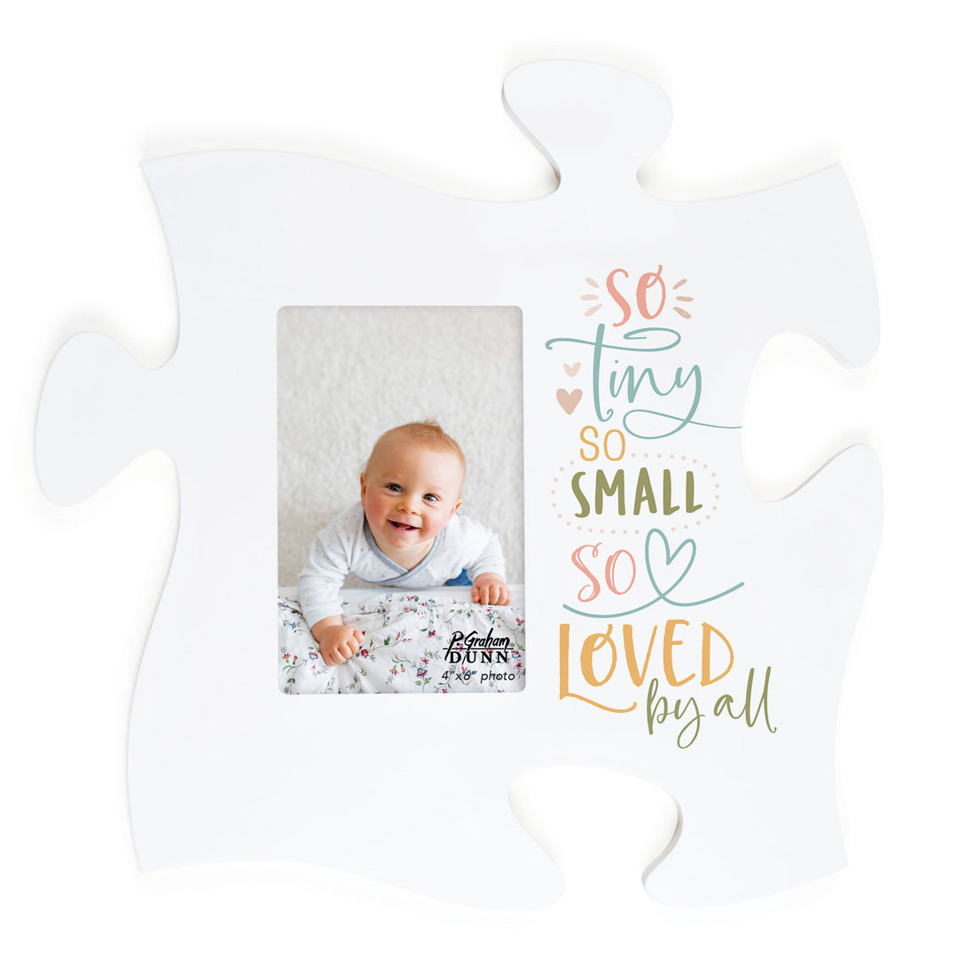 So Tiny So Small So Loved By All Puzzle Piece Photo Frame (4x6 Photo)