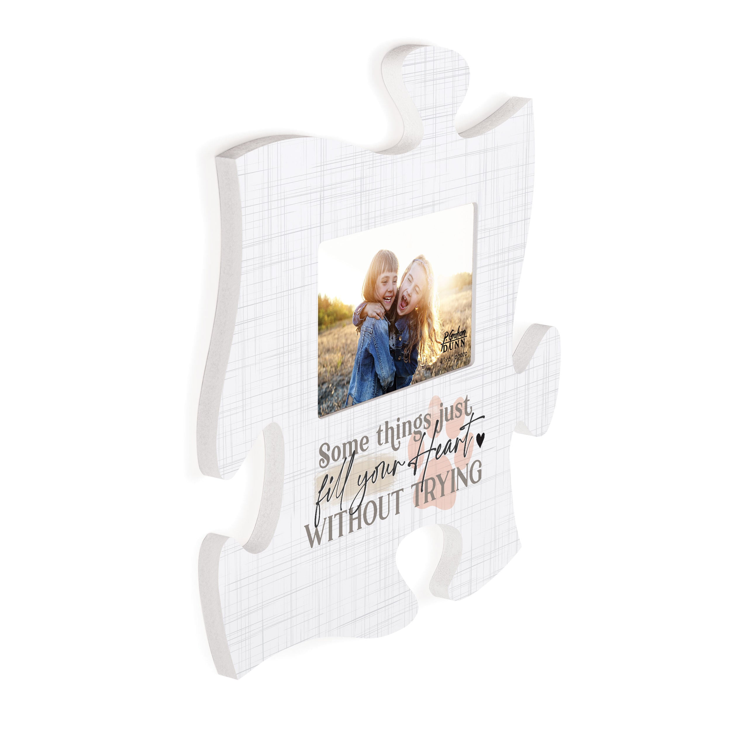 Some Things Just Fill Your Heart Puzzle Piece Photo Frame (4x6 Photo)