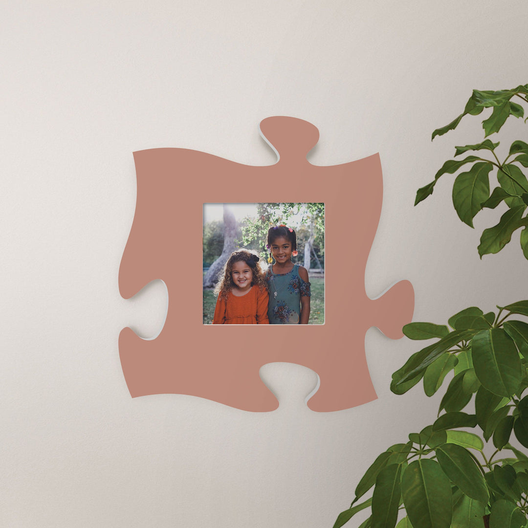 Rose Photo Frame Puzzle Piece