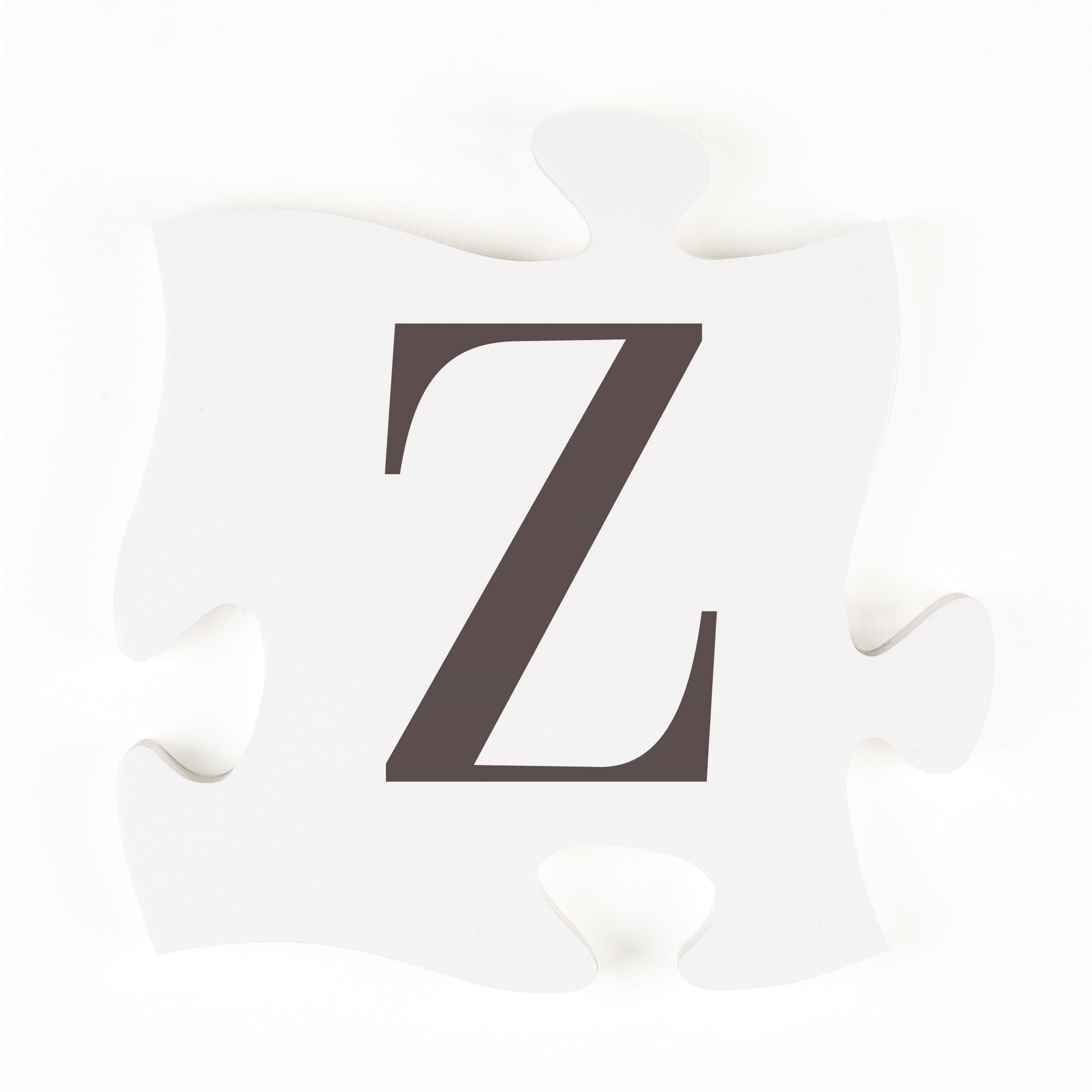 **Letter Z Mini Puzzle Piece Décor