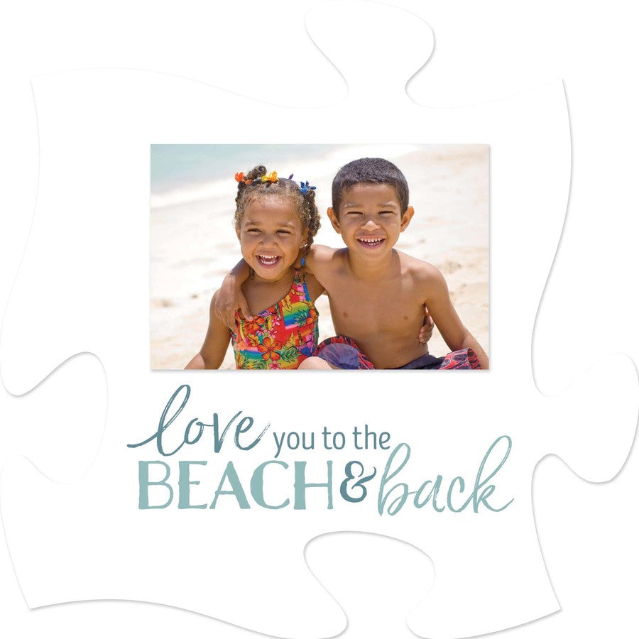 Love You To The Beach And Back Mini Puzzle Piece Photo Frame (2x3 Photo)