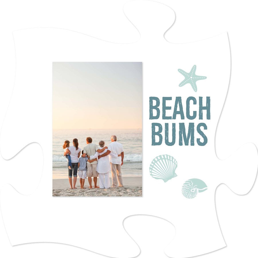 Beach Bums Mini Puzzle Piece Photo Frame (2x3 Photo)