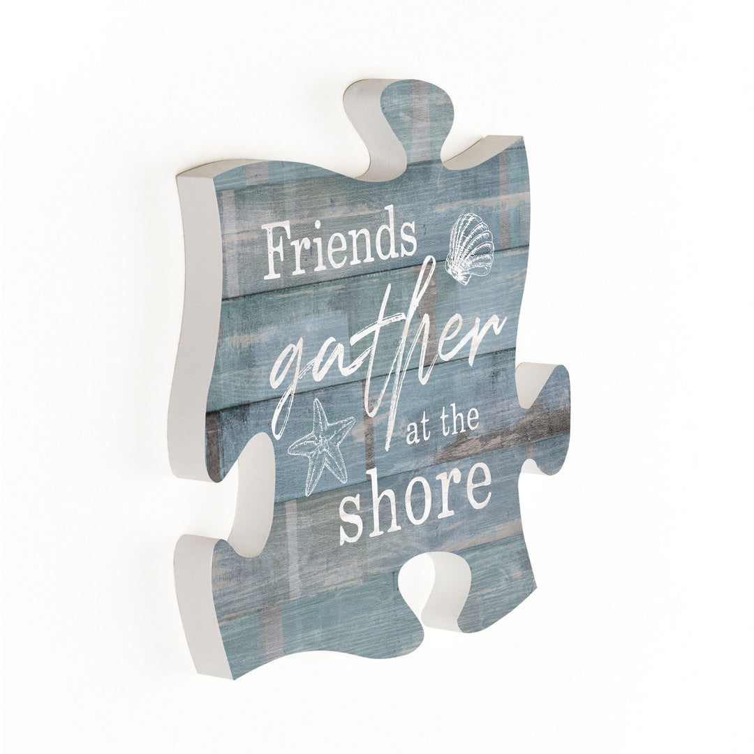 Friends Gather At The Shore Mini Puzzle Piece Décor