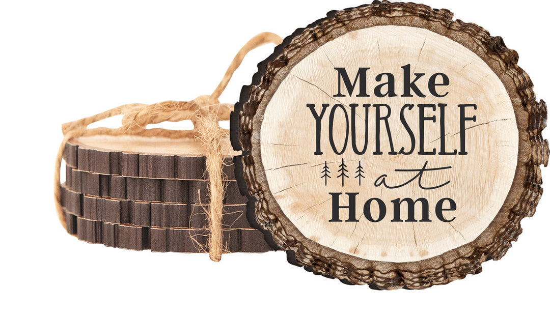 Make Yourself At Home Barky Coaster 4-pack