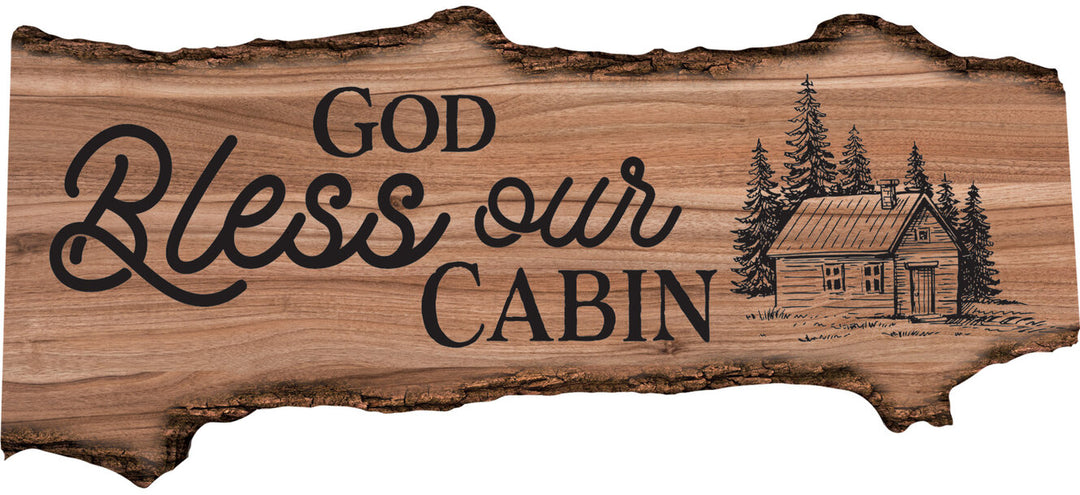 God Bless Our Cabin Barky Sign