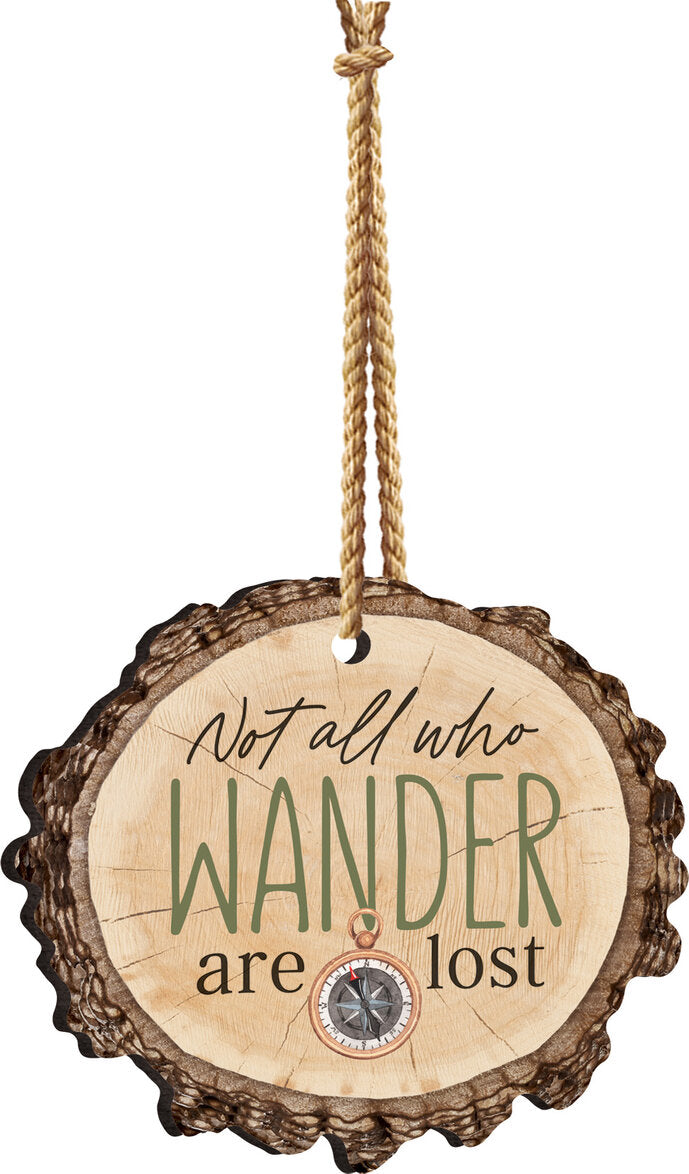 Not All Who Wonder Are Lost Barky Hanging Sign