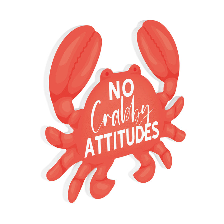 No Crabby Attitudes Crab Shape Wall Décor