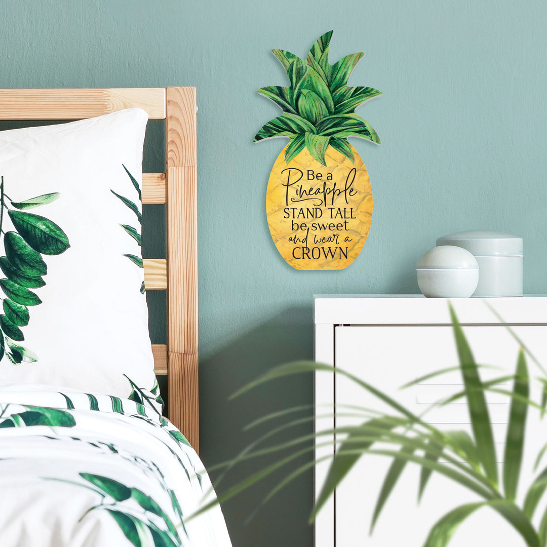 Be A Pineapple Stand Tall Be Sweet Pineapple Shape Wall Décor