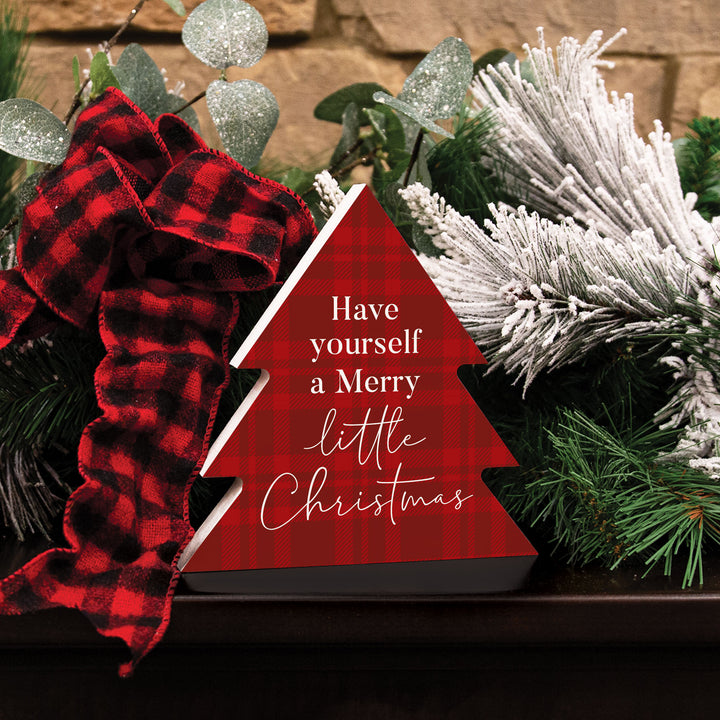 Have Yourself A Merry Little Christmas Tree Shape Décor
