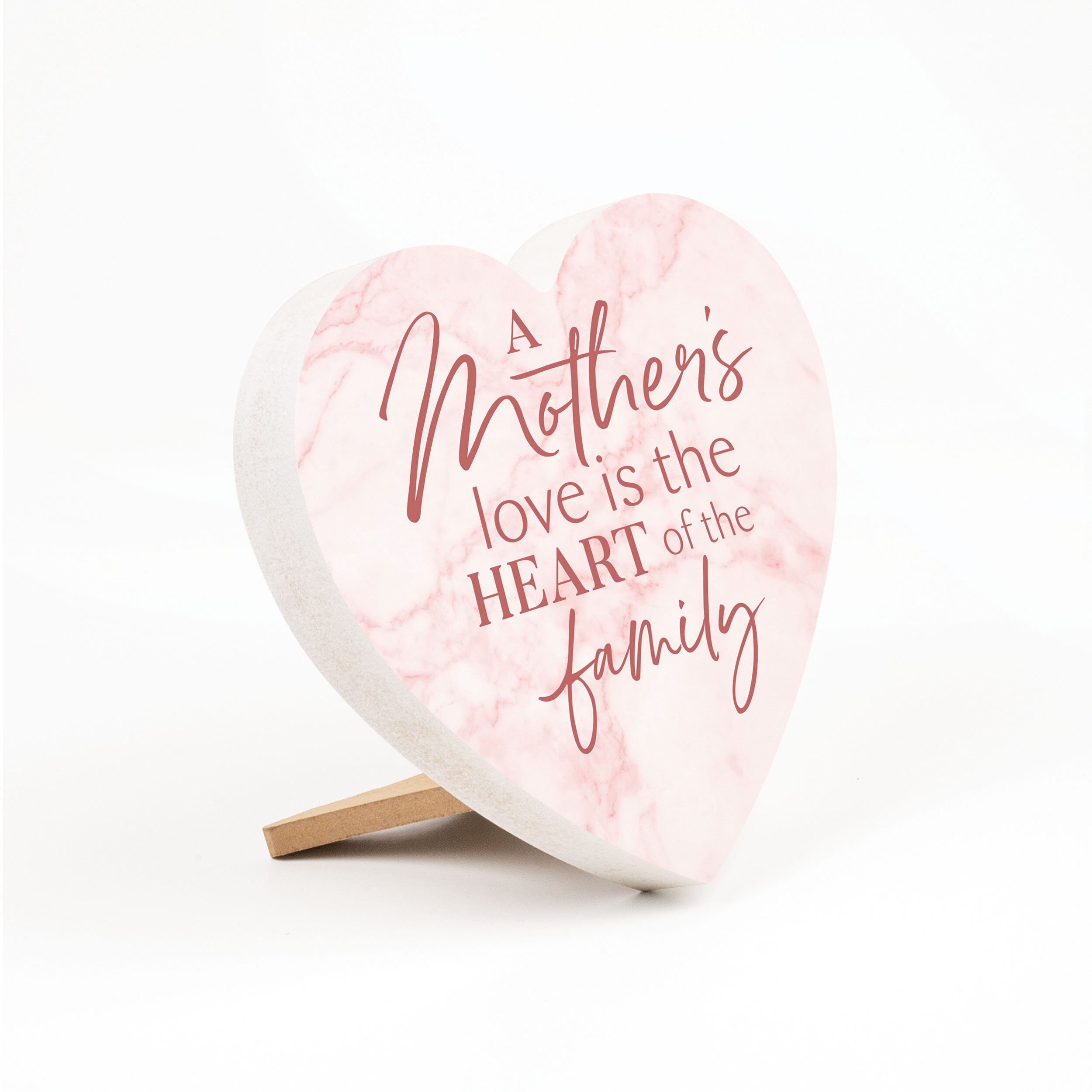 **A Mother's Love Is The Heart Of The Family Heart Shape Décor