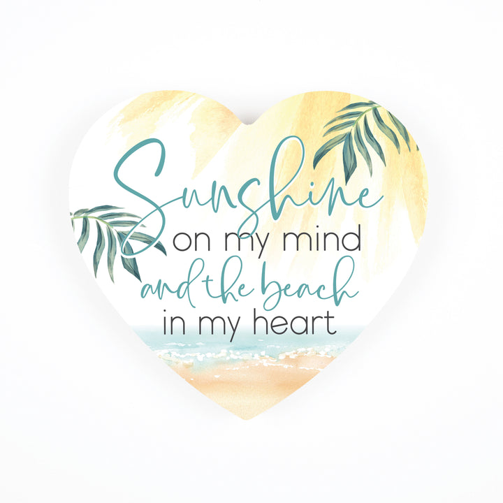 Sunshine On My Mind And The Beach In My Heart Shape Décor
