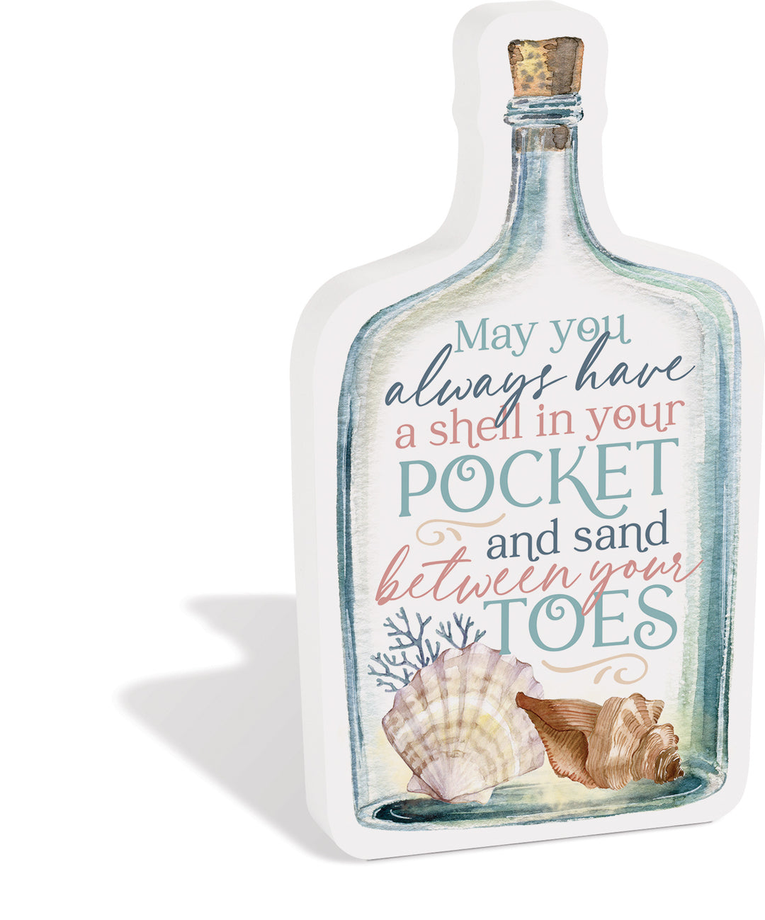 May You Always Have A Shell In Your Pocket Bottle Shape Décor