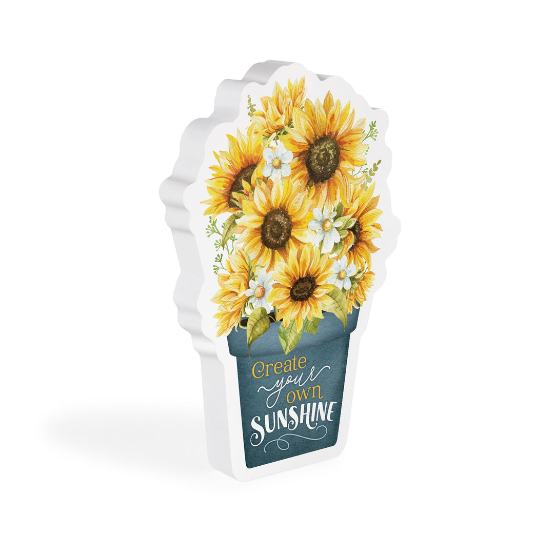 Create Your Own Sunshine Flower Pot Shape Décor