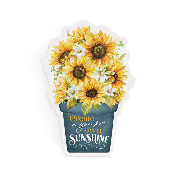 Create Your Own Sunshine Flower Pot Shape Décor