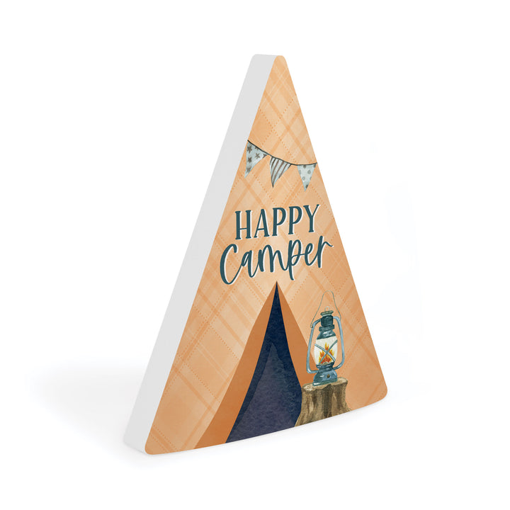 Happy Camper Tent Shape Décor