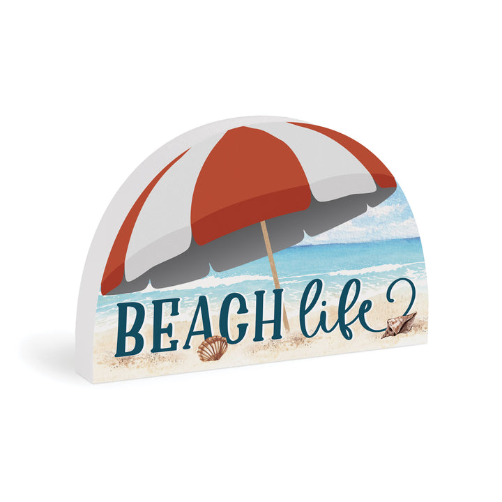 Beach Life Beach Umbrella Shape Décor