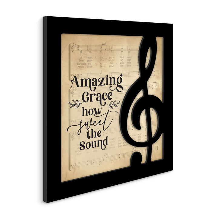 Amazing Grace How Sweet The Sound Ornate Décor