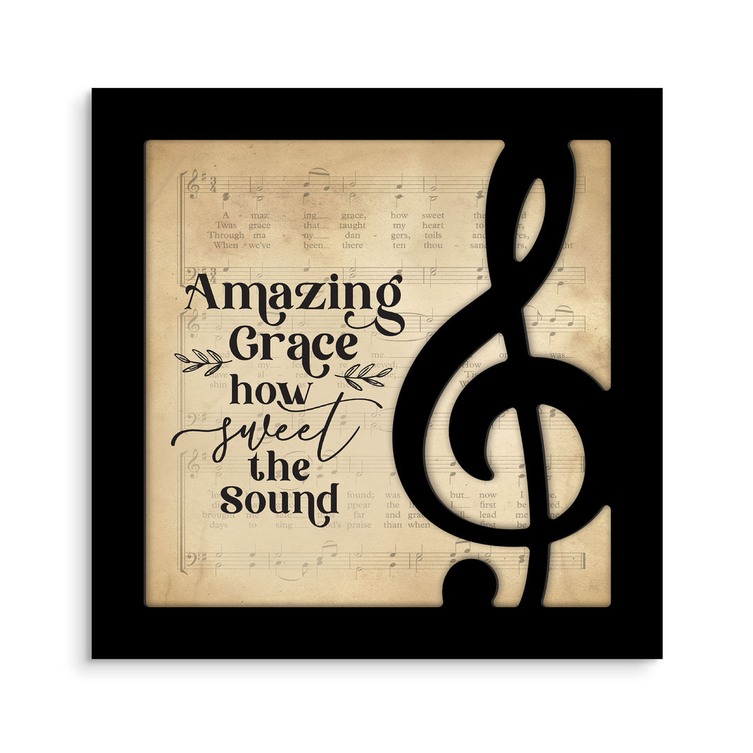 Amazing Grace How Sweet The Sound Ornate Décor