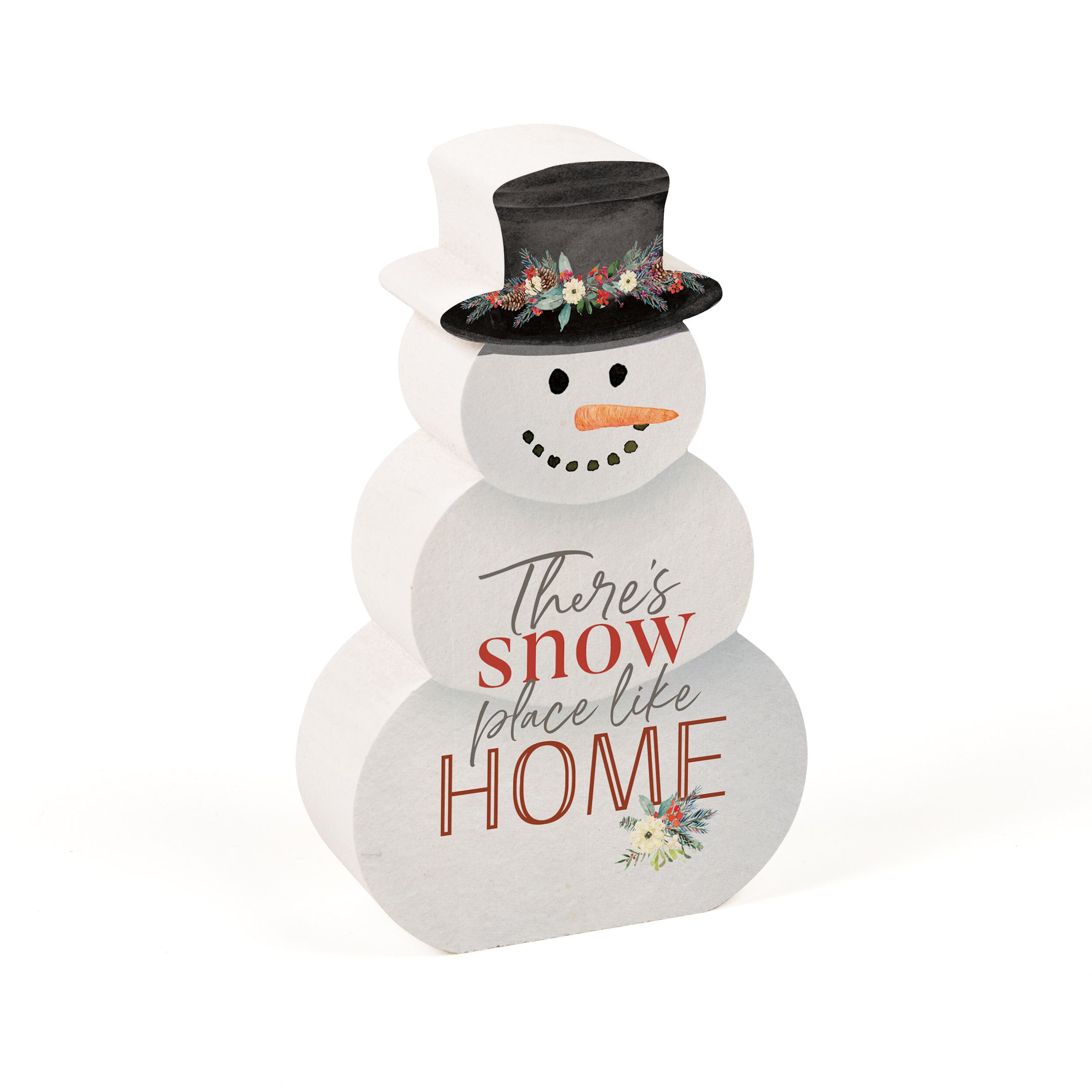 **There's Snow Place Like Home Snowman Shape