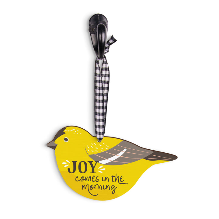 Joy Comes In The Morning Decorative Hanging Sign